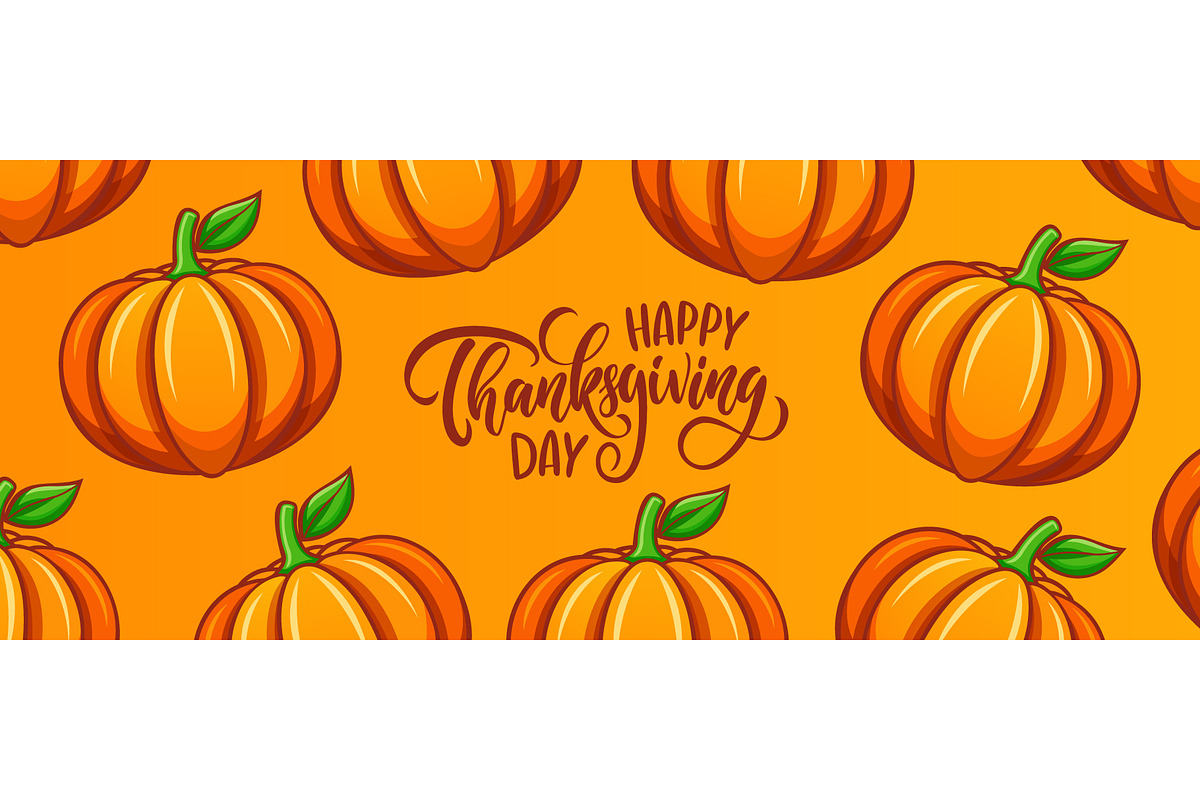 Happy Thanksgiving Day Set, a Seasonal Illustration by Finevector (Photo 2 of 5)
