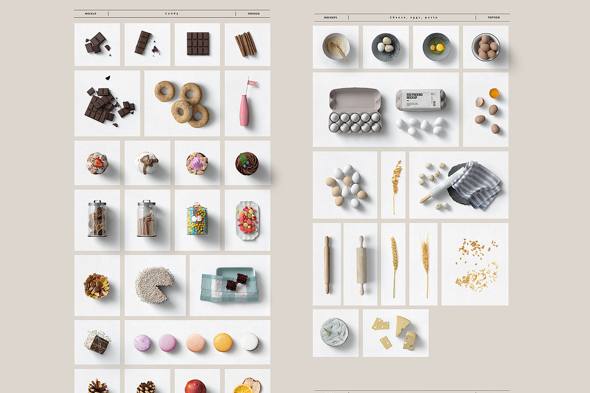 PACK&FOOD Creator - top view, a Packaging Mockup by Creatoom (Photo 10 of 10)