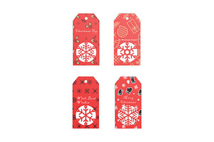 Christmas Tags Mockup