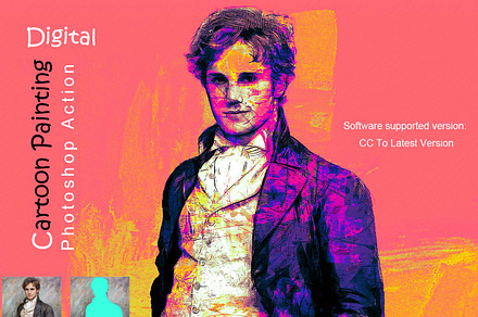 Digital Cartoon Painting Ps Ation