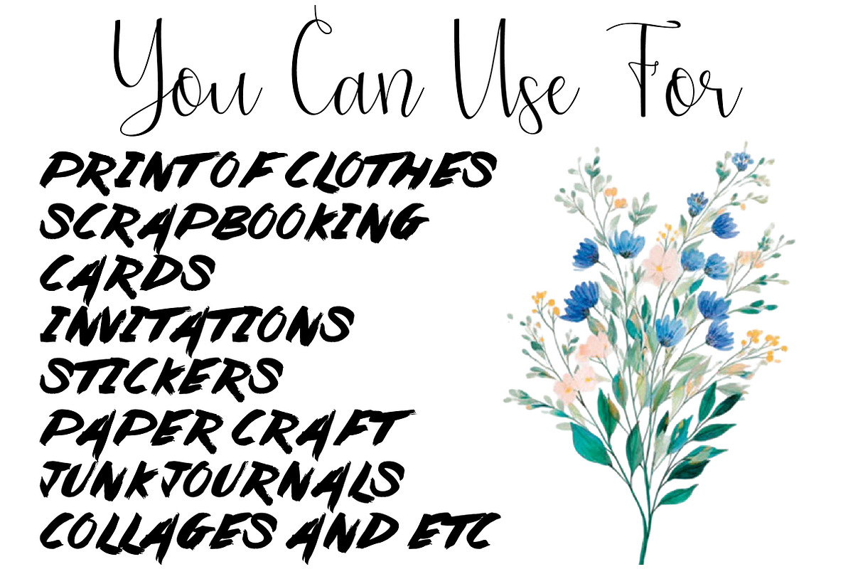 Blush Garden Romance Clipart Set, an Illustration by DreamCafeArt (Photo 10 of 10)