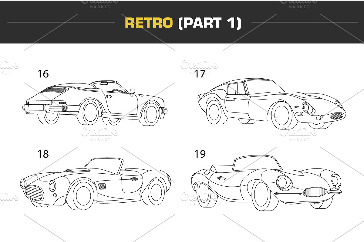 Vector Car illustrations (1st SET), an Illustration by Cartoon Lab (Photo 5 of 8)