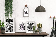 Wild flowers - botanical linocut, an Object Graphic by DariSmartArt (Thumbnail 8 of 13)