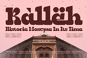 Qebica–Arabic Decorative Slab Serif, a Handwritten Font by MaikoHatta (Thumbnail 5 of 9)