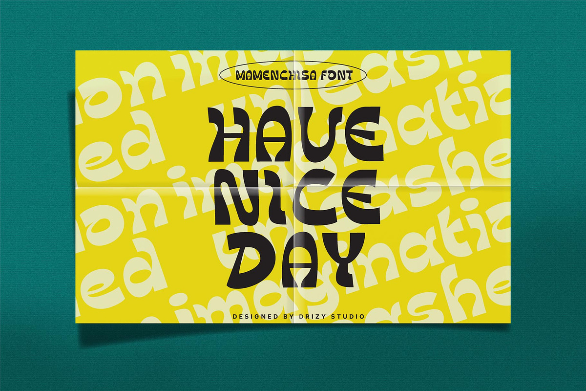 Mamenchisa, a Font by Drizy (Photo 3 of 9)