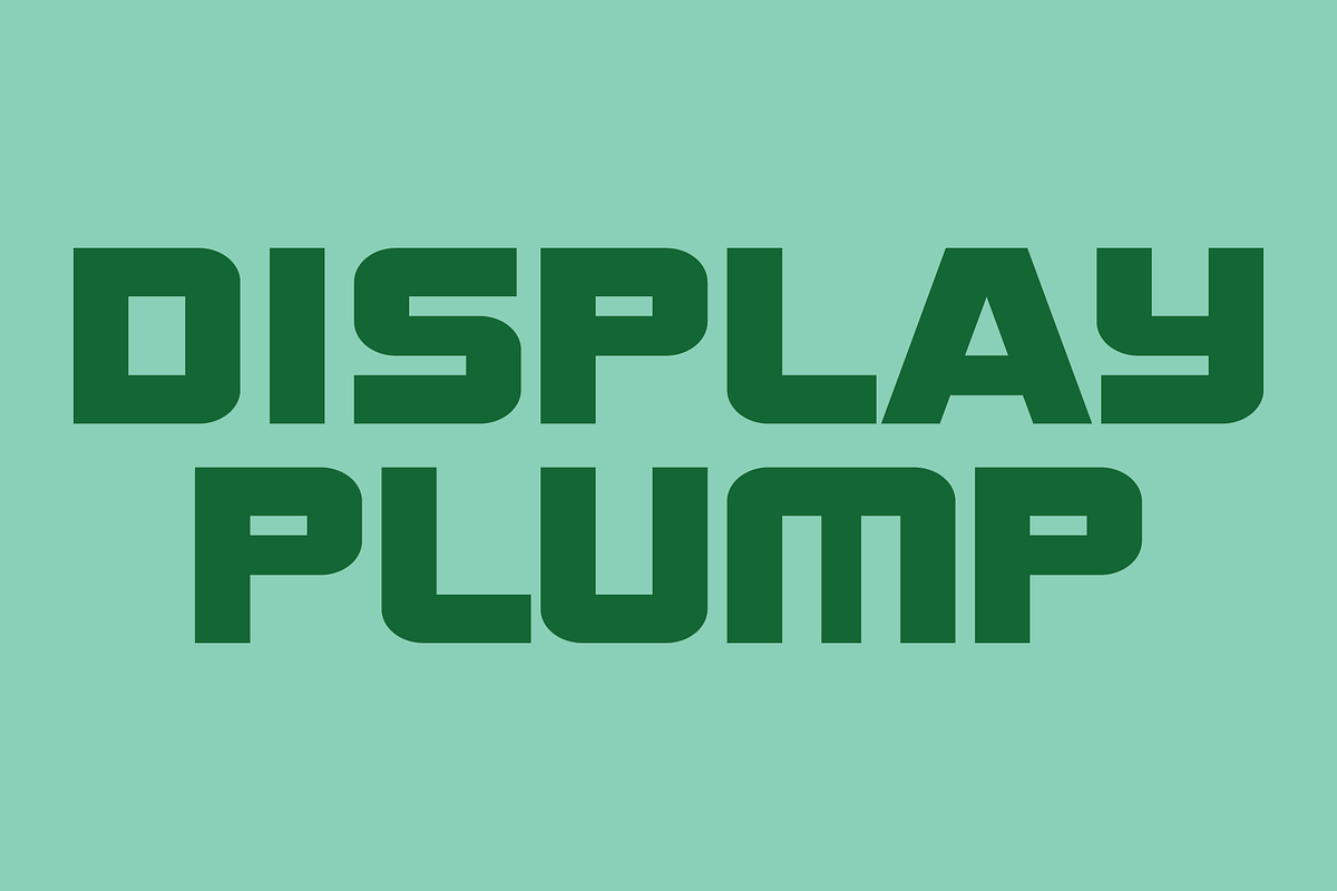 Display Plump Font, a Sans Serif Font by GG Design (Photo 1 of 6)