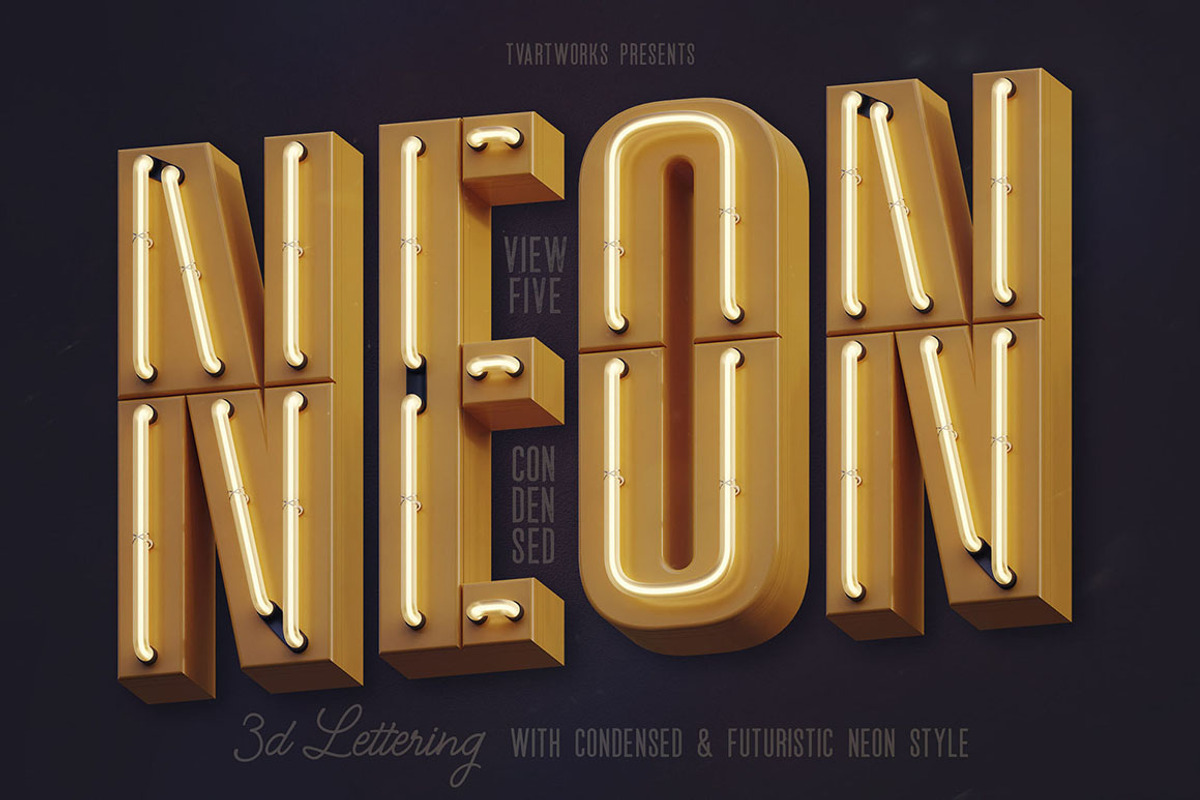 SALE Neon Lettering Super Bundle, a Graphic by TVartworks (Photo 10 of 27)