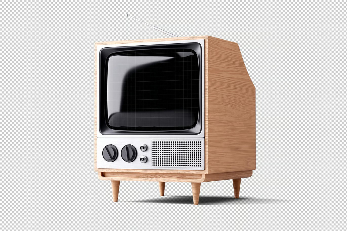 Retro TV Mockup, a Product Mockup by zpackcreative (Photo 3 of 4)