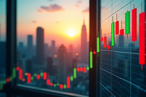 Financial Candlestick Chart, a Business Photo by Artonix