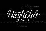 Haylieta - Elegant Script Font, a Script Font by Favo Write (Thumbnail 2 of 11)