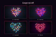 Heart Glow - 12 4K Loops, a Background Graphic by Photocreo Michal Bednarek (Thumbnail 3 of 7)