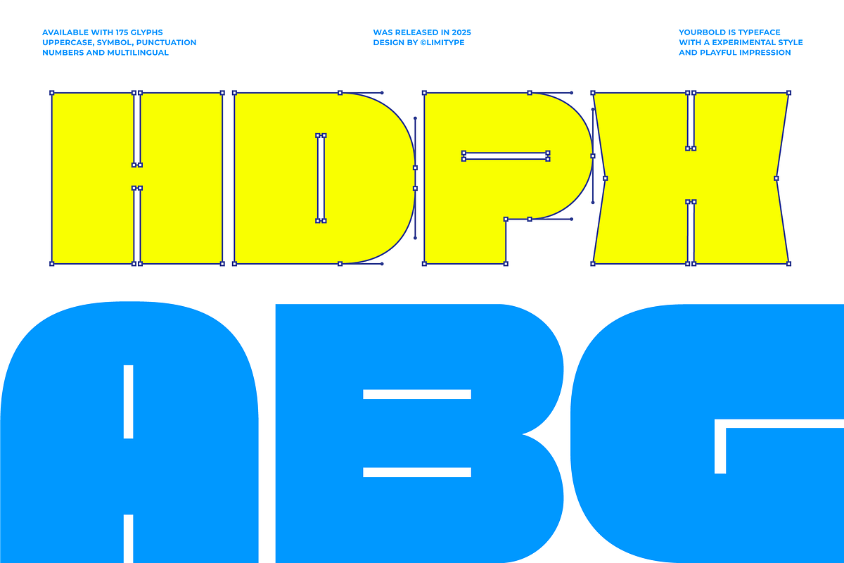 Yourbold - Bold Font, a Font by limitype (Photo 3 of 12)
