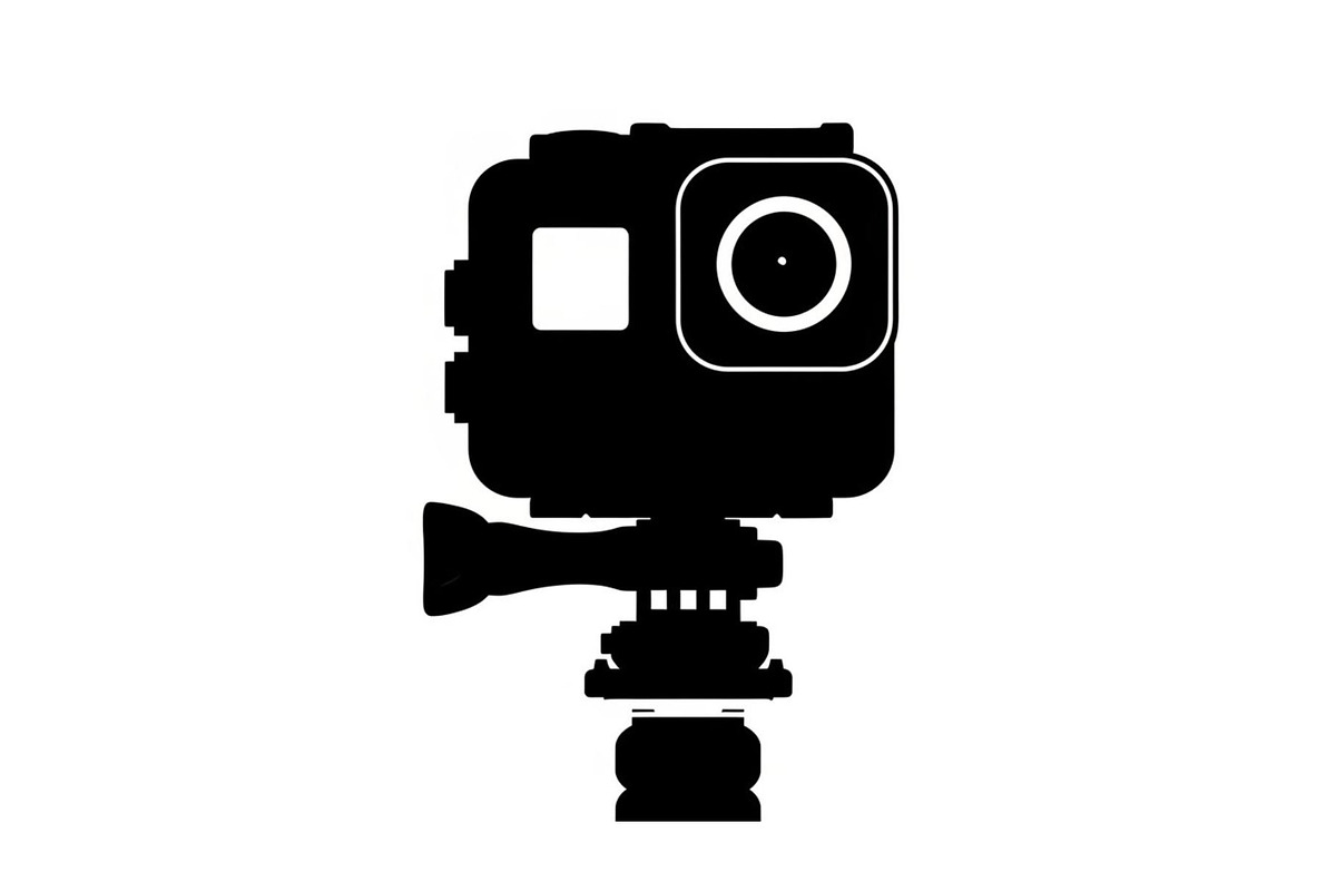 60 Action Camera Silhouette Icon, an Illustration by Artivon (Photo 59 of 61)