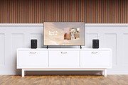Smart Tv Mockup, a Device Mockup by Riel Concept (Thumbnail 1 of 4)