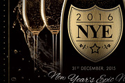 NYE New Year Flyer - Champagne Night, a Flyer Template by Ade Concept (Thumbnail 3 of 4)
