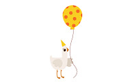 Party Animal Geese: Fun Celebration, an Animal Illustration by the_myro (Thumbnail 3 of 5)