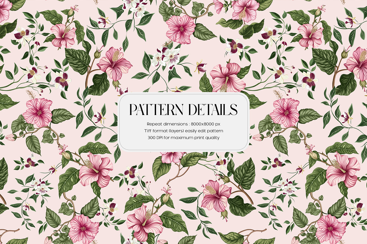 Pink Paradise Seamless Pattern Flora, a Pattern Graphic by Fabrivo (Photo 3 of 10)