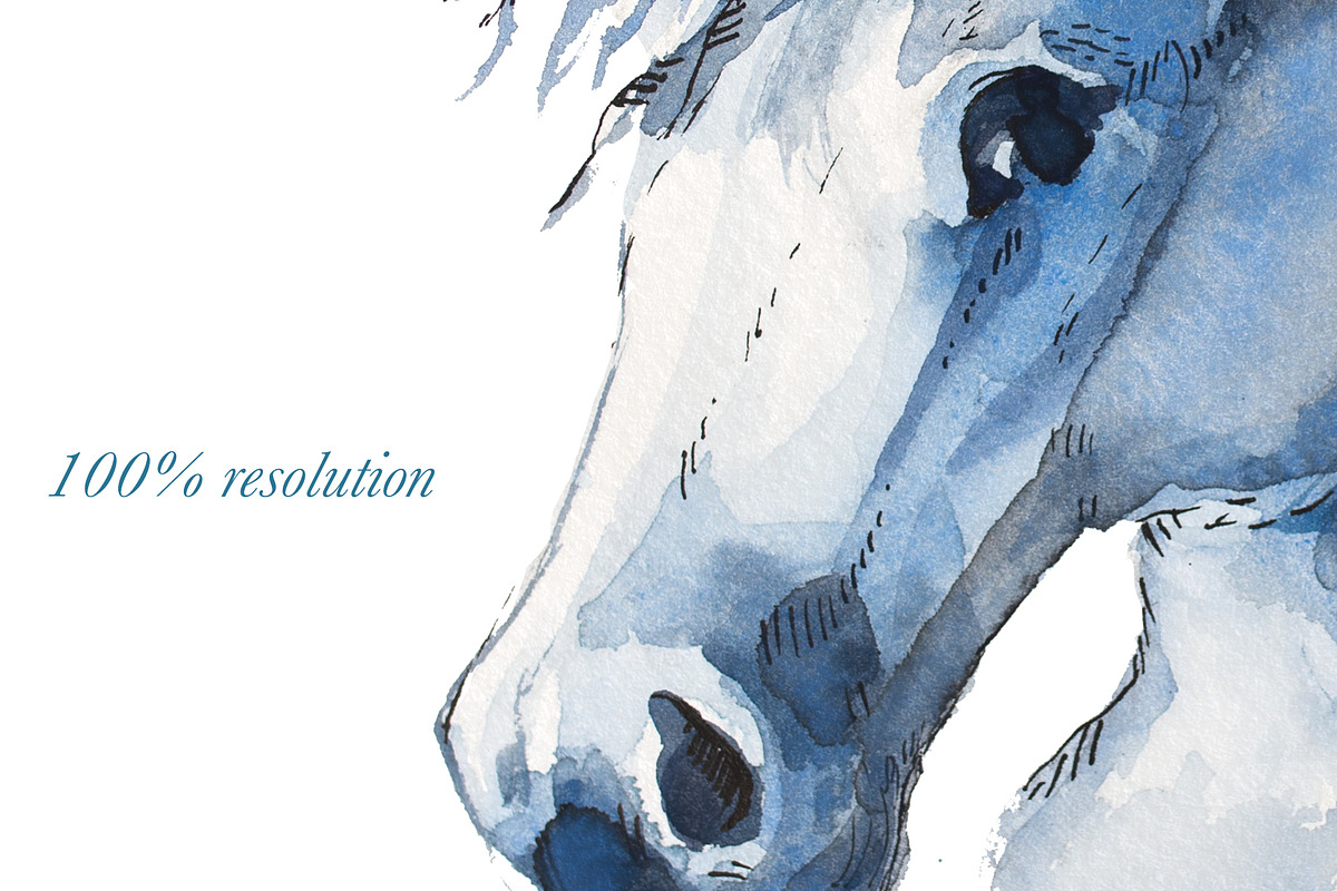 Watercolor Magic of Unicorn Clipart, an Animal Illustration by ArtCreationsDesign (Photo 7 of 7)