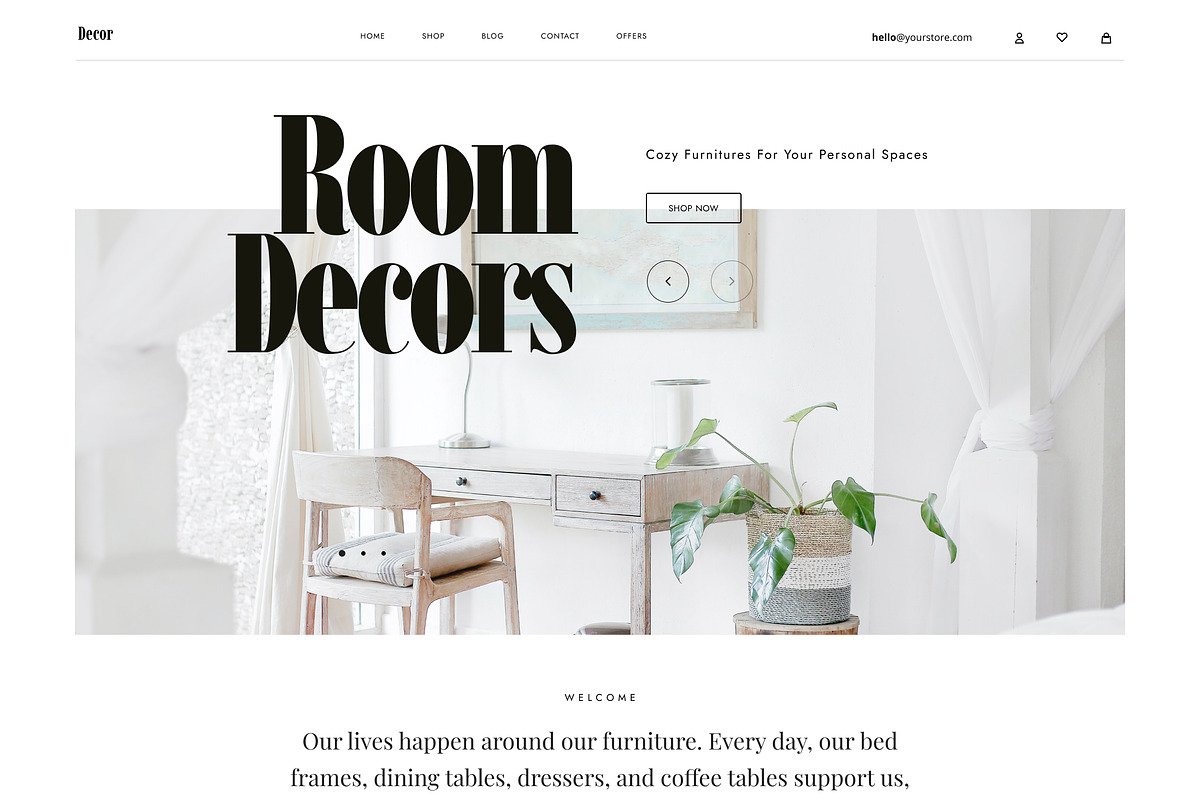 Decor - Furniture Store Web Template, a HTML Template by TemplatesJungle (Photo 2 of 2)