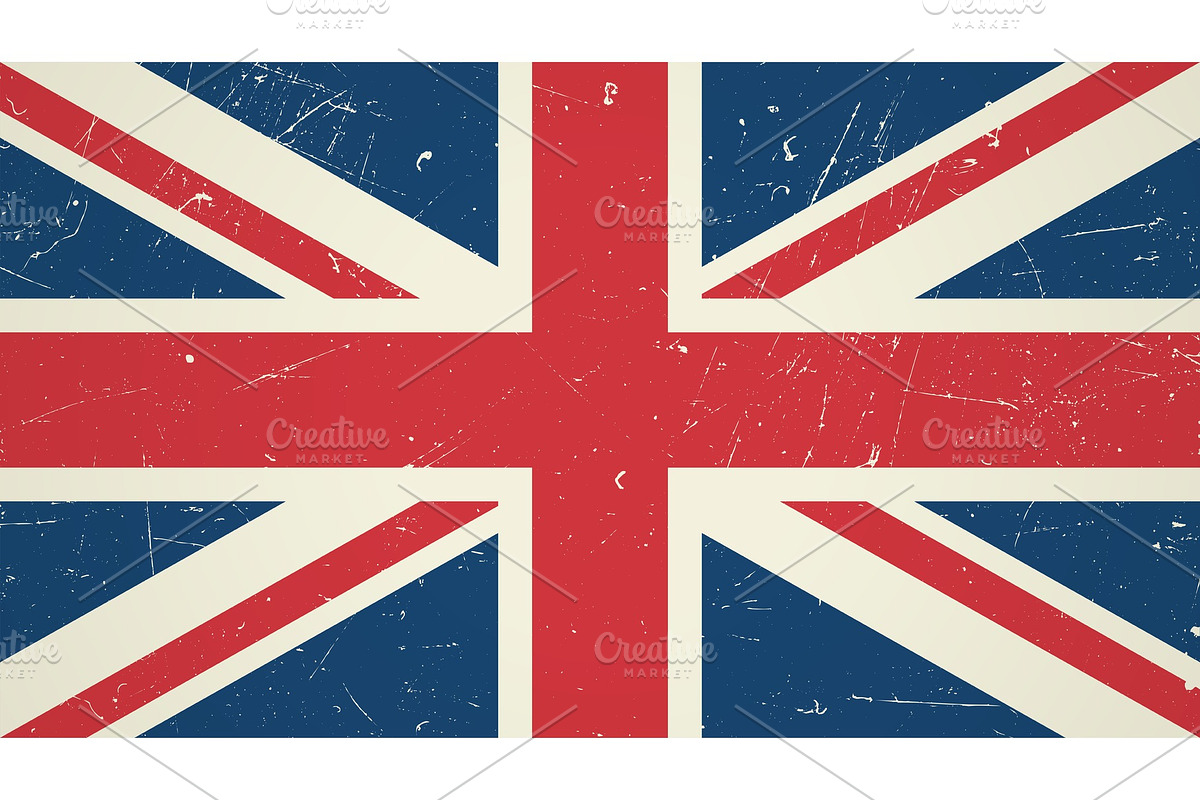Great Britain flag, a Texture Illustration by bolotoff