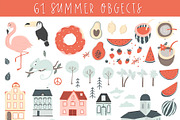 Summer Map & Card Creator clip art, an Animal Illustration by Cute Atelier (Thumbnail 2 of 10)