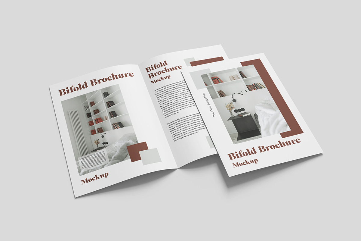 Professional Bifold Brochure Mockup, an Advertising Mockup by Indah (Photo 3 of 6)