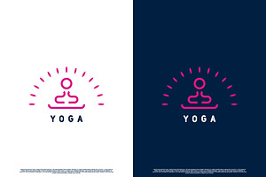 Yoga Sport Logo Design Icon, a Branding & Logo Template by Morvana Crew