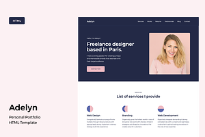 Adelyn - Portfolio HTML Template