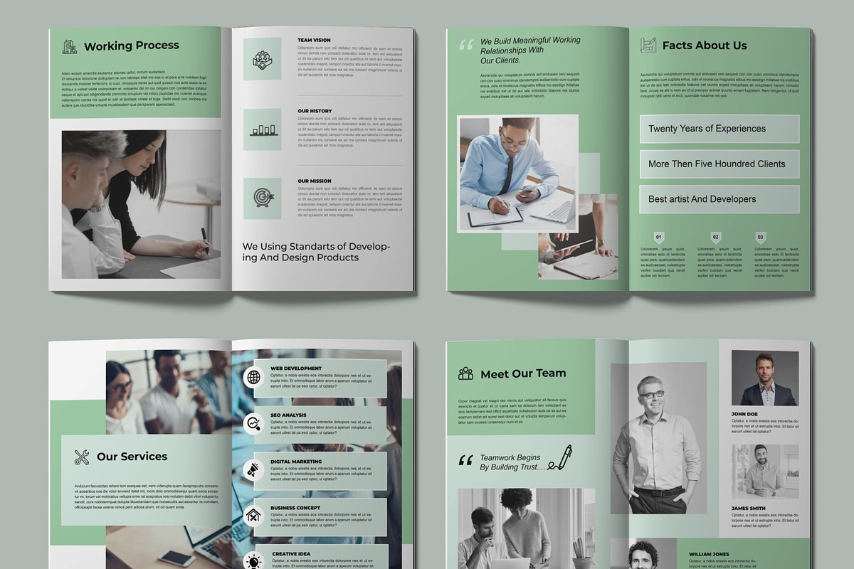 Proposal Brochure Template, a Brochure Template by ContestDesign (Photo 3 of 4)