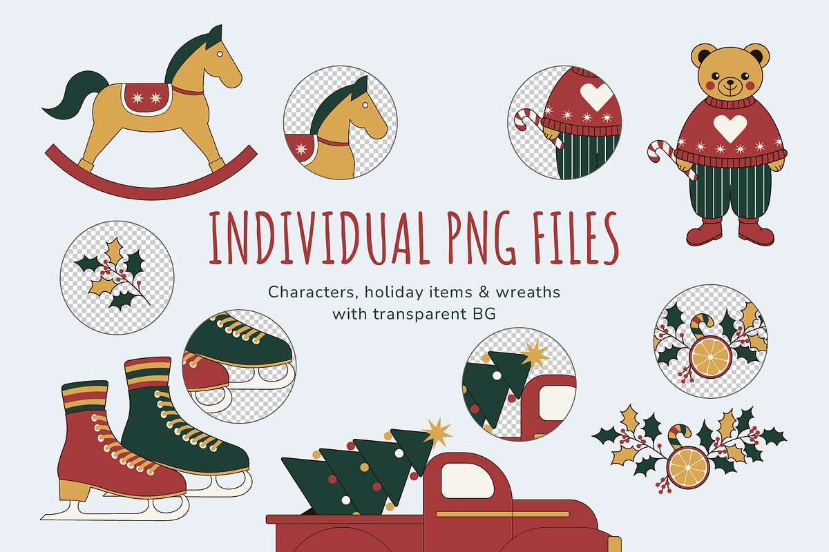 Warm & Cozy Christmas Winter Bundle, a Seasonal Illustration by Floralis (Photo 6 of 21)