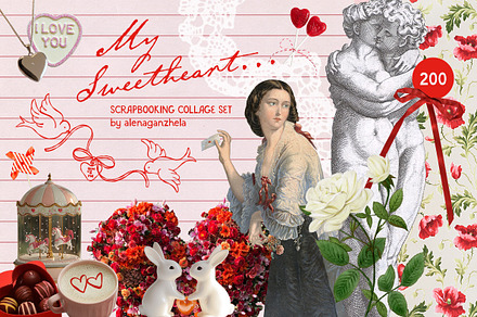 My Sweetheart Scrapbooking Collage, an Object Graphic by alenaganzhela