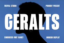Geralts – Condensed Display Font