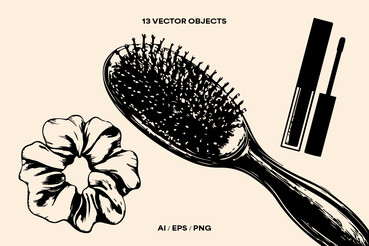 Beauty Self-Care Illustrations, an Object Illustration by Sarah Baker (Photo 3 of 3)