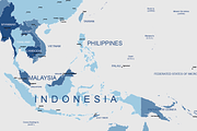 Pacific Centered World Map, a Work Illustration by Cartorical (Thumbnail 4 of 6)