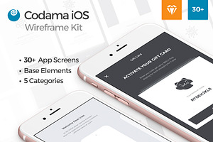 Codama iOS Wireframe UI Kit