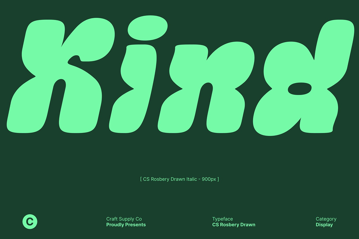 CS Rosbery Drawn, a Sans Serif Font by Craft Supply Co. (Photo 5 of 8)