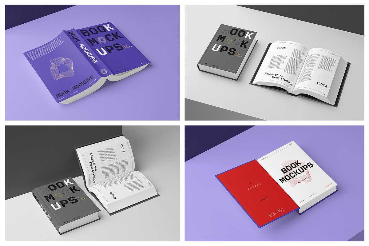 Studio Book Mockups Soft & Hardcover, a Books & Magazine Mockup by Mr.Mockup™ (Photo 12 of 15)