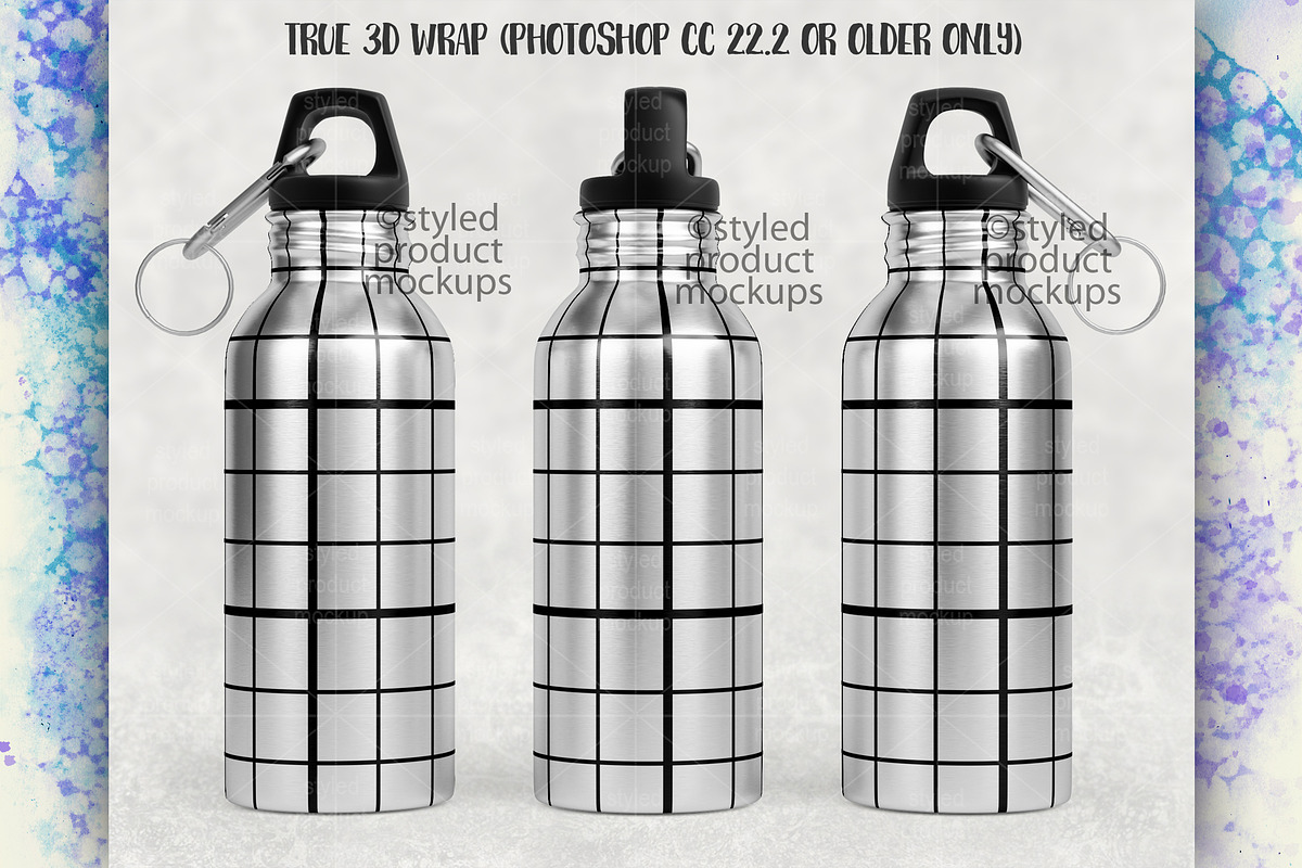 Sublimation 600ml bottle mockup, a Product Mockup by StyledProductMockups (Photo 5 of 6)