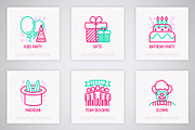 Event Service | 16 Thin Line Icons, an Outline Icon by Alex Blogoodf (Thumbnail 4 of 8)