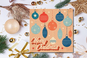 Retro Christmas Greeting Cards