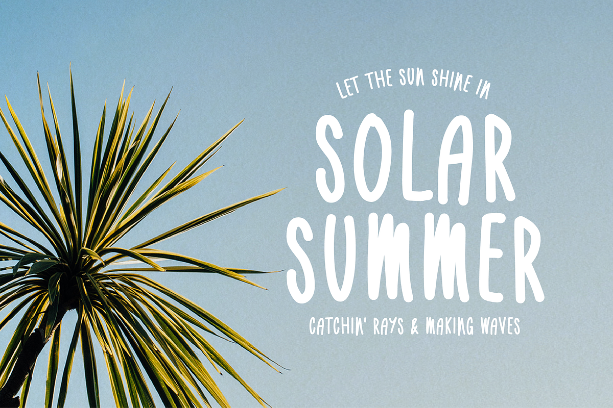 Solar Summer | Marker Sans, a Font by RS Design Co. (Photo 3 of 4)