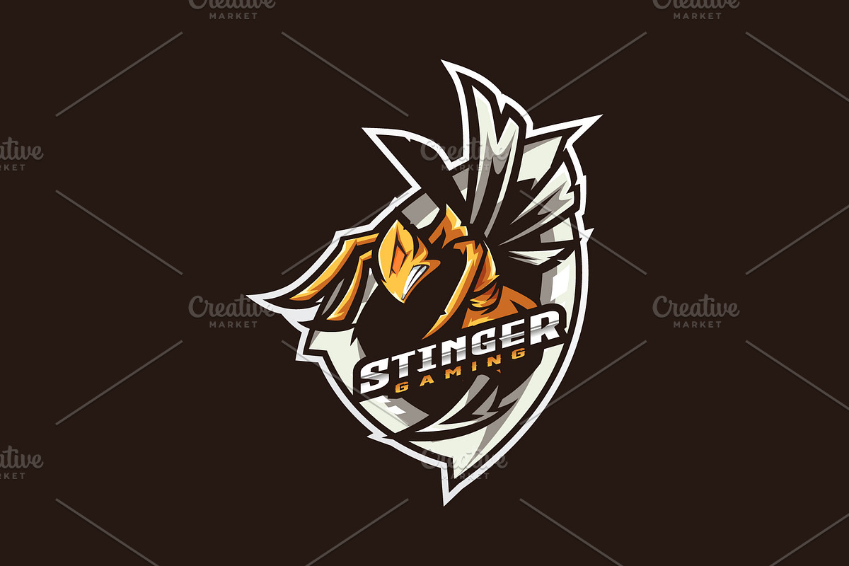 Bee Mascot Esport Logo, a Branding & Logo Template by prps.std (Photo 2 of 3)