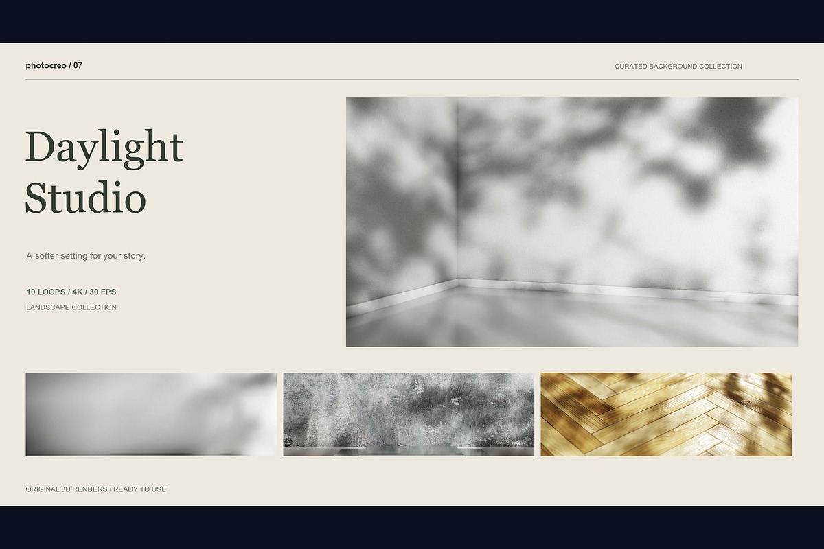 Daylight Studio - 10 4K Loops, a Background Graphic by Photocreo Michal Bednarek (Photo 1 of 6)