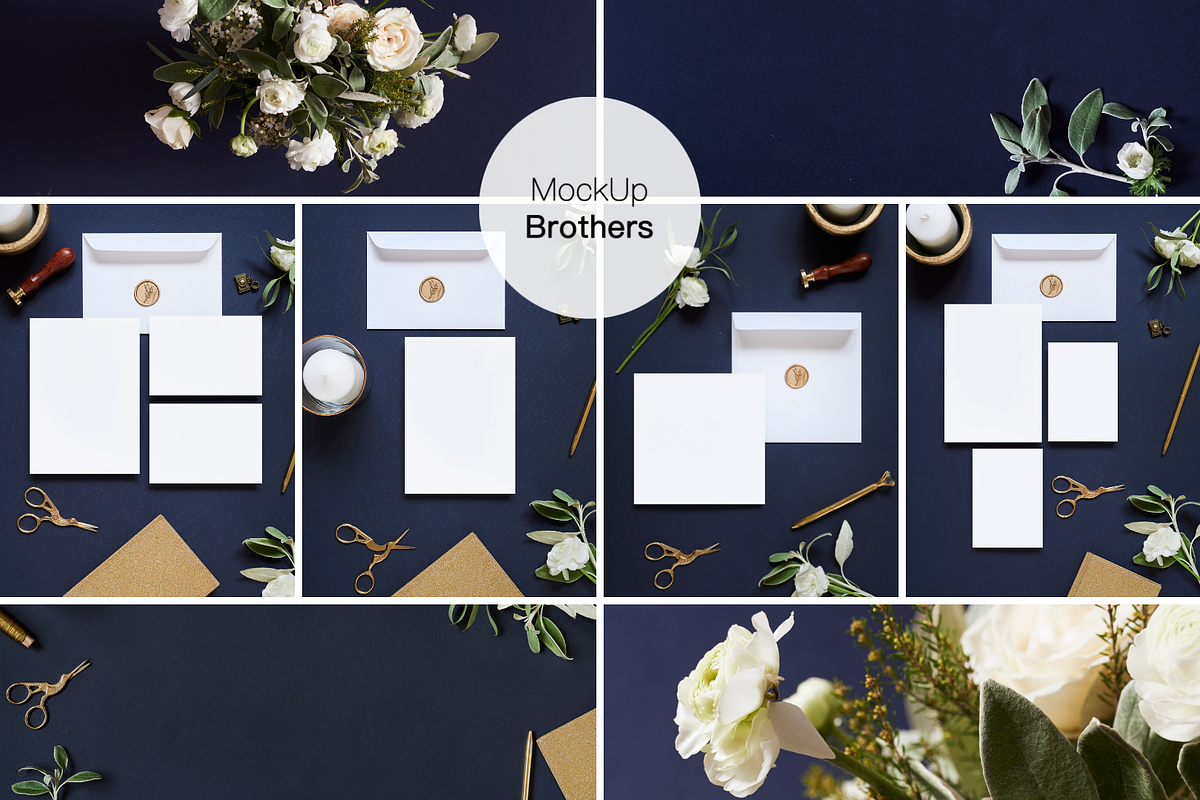 Wedding mockup bundle, stationery, a Print Template by MockUpBrothers (Photo 4 of 7)