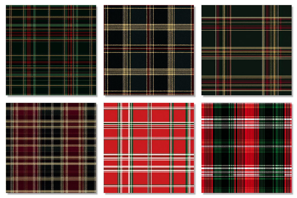 Christmas Plaid Digital Paper, a Pattern Graphic by Dream Creation (Photo 4 of 7)