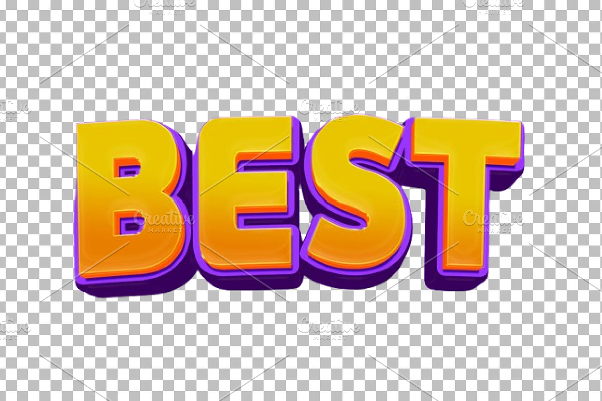 Best 3D Editable Text Effect PSD, a Layer Style Add-On by TrueVector (Photo 2 of 2)