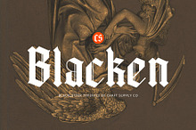 CS Blacken – Blackletter Font