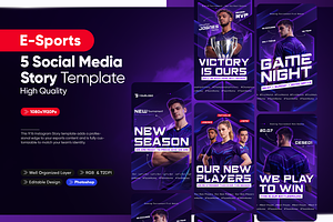 Esports Instagram Story Pack
