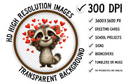 Kawaii Valentine Clipart Bundle, an Illustration by Craft Nest (Thumbnail 2 of 10)