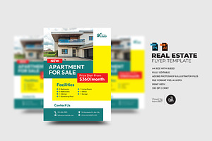Real Estate Flyer Template, an Invitation Template by Aam360